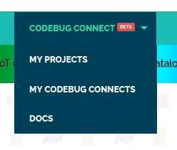 CodeBug Connect Menu